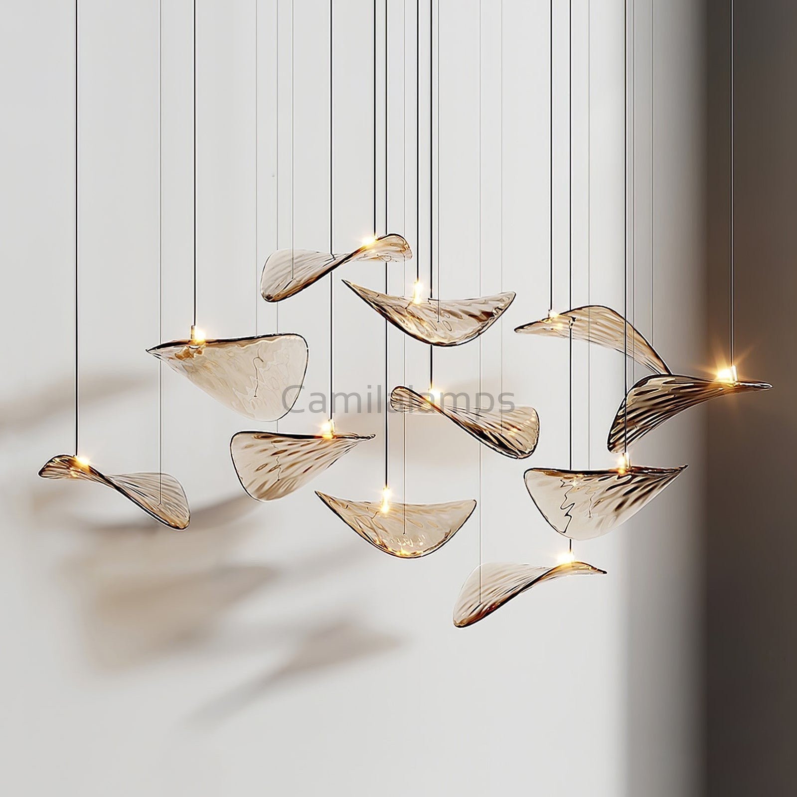 Wave Floating Leaf Chandelier - Camilalamps - VKC-1240524-102