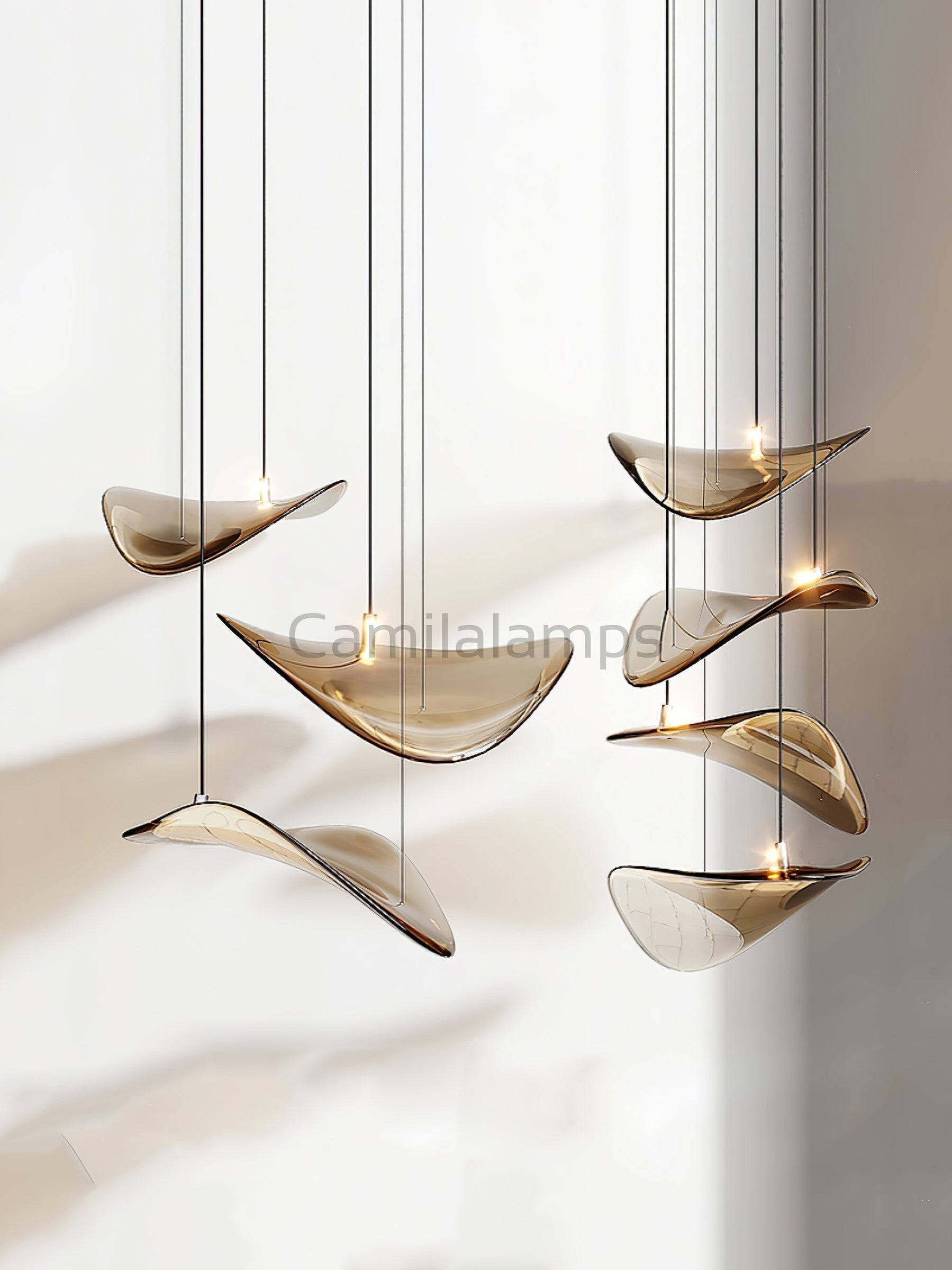 Wave Floating Leaf Chandelier - Camilalamps - VKC - 240524 - 01