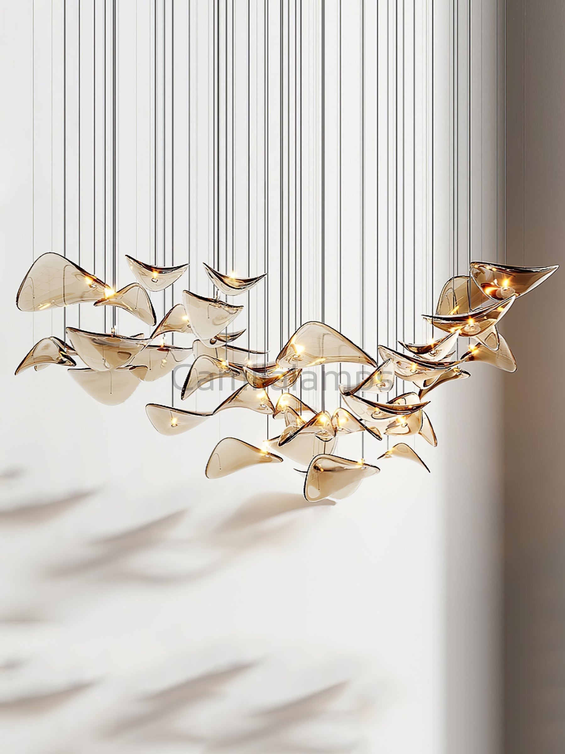 Wave Floating Leaf Chandelier - Camilalamps - VKC-1240524-101