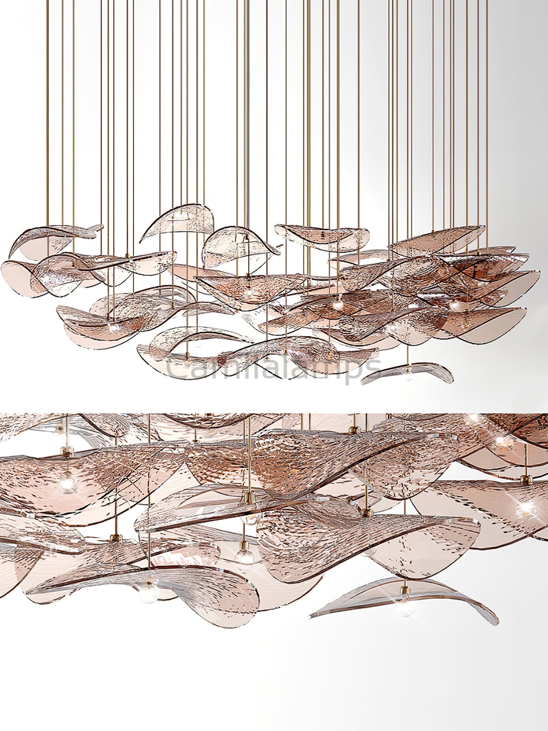 Wave Floating Leaf Chandelier - Camilalamps - VKC - 240524 - 01