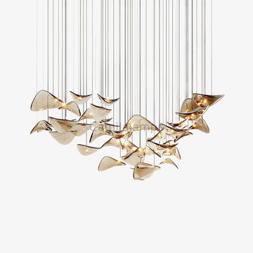 Wave Floating Leaf Chandelier - Camilalamps - VKC - 240524 - 01
