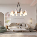 White Porcelain Round Chandelier 10 - Lights - Camilalamps - Ca-1C-116