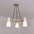 White Porcelain Round Chandelier 3 - Lights - Camilalamps - Ca-1P-104