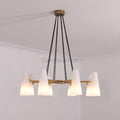 White Porcelain Round Chandelier 8 - Lights - Camilalamps - CA - C - 17