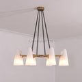 White Porcelain Round Chandelier 8 - Lights - Camilalamps - Ca-1C-117