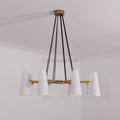 White Porcelain Round Chandelier 8 - Lights - Camilalamps - CA - C - 17