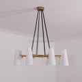 White Porcelain Round Chandelier 8 - Lights - Camilalamps - Ca-1C-117