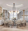 White Porcelain Round Chandelier 8 - Lights - Camilalamps - CA - C - 17