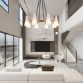 White Porcelain Round Chandelier 8 - Lights - Camilalamps - CA - C - 17