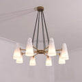 White Porcelain Round Chandelier 8 - Lights - Camilalamps - Ca-1C-117