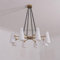 White Porcelain Round Chandelier 8 - Lights - Camilalamps - CA - C - 17
