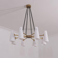 White Porcelain Round Chandelier 8 - Lights - Camilalamps - Ca-1C-117