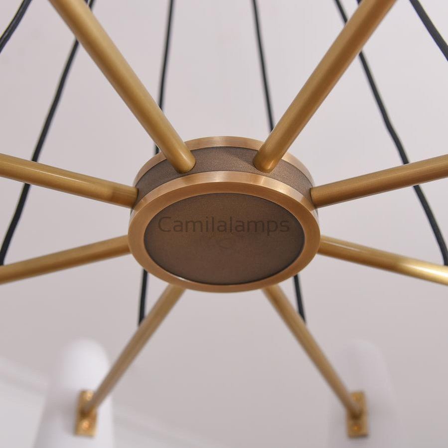 White Porcelain Round Chandelier 8 - Lights - Camilalamps - Ca-1C-117