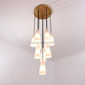 White Porcelain Round Chandelier D18