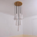 White Porcelain Round Chandelier D18