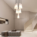 White Porcelain Round Chandelier D18
