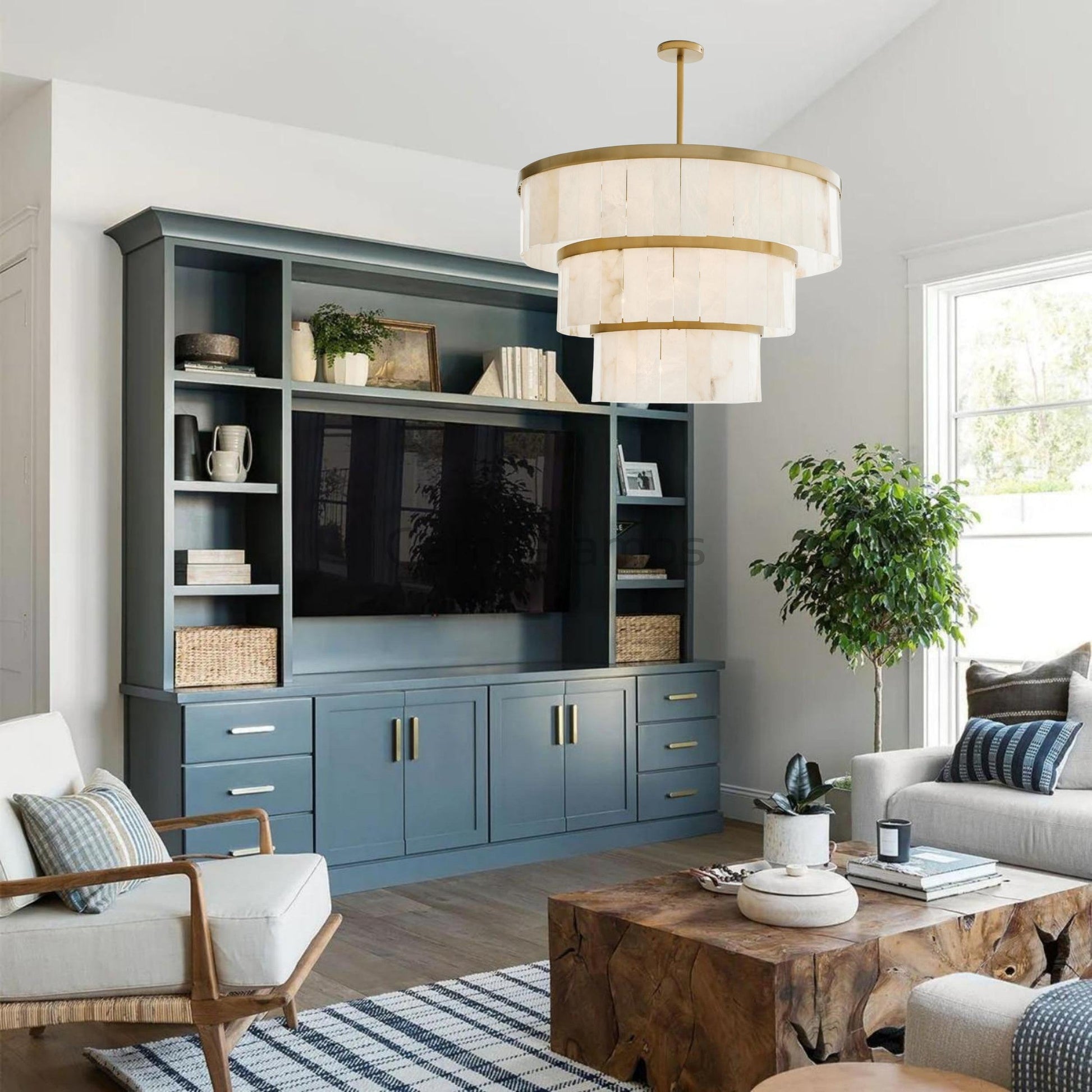 Windham Alabaster 3 Tier Chandelier - Camilalamps - Ca-1WL-1WINDHaC-102-13-1B