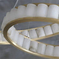Winnie marble Copper Round chandelier 23
