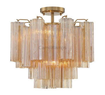 Addis Semi - Flush Ceiling Mount 17''W - Camilalamps - CA - Addis - 101