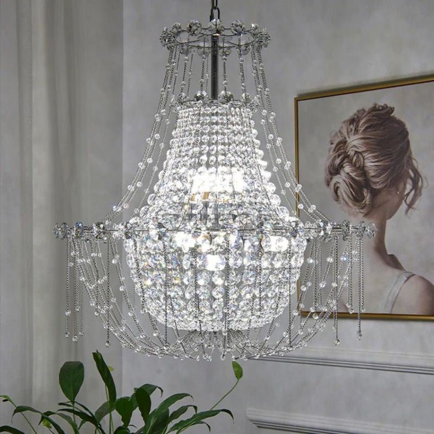 Yolanda Empire Crystal Chandelier - Camilalamps - CA - M - 220