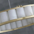 Yubiwa Alabaster Chandelier Light - Camilalamps - Yubiw - 879 - 23.6
