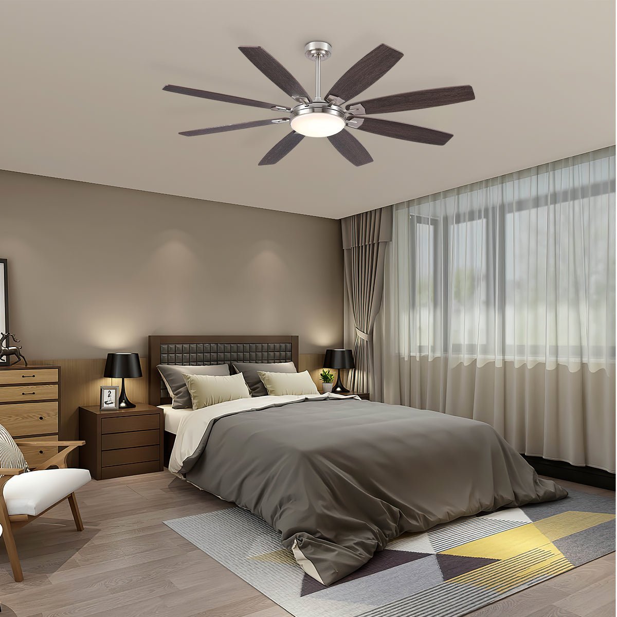 Zephyra Ceiling Fans with Lights 66" - Camilalamps - CA - FA7079