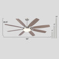 Zephyra Ceiling Fans with Lights 66
