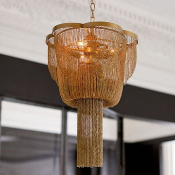 Zinnia Metal Chain Chandelier - Camilalamps - CaC-1ZI-101